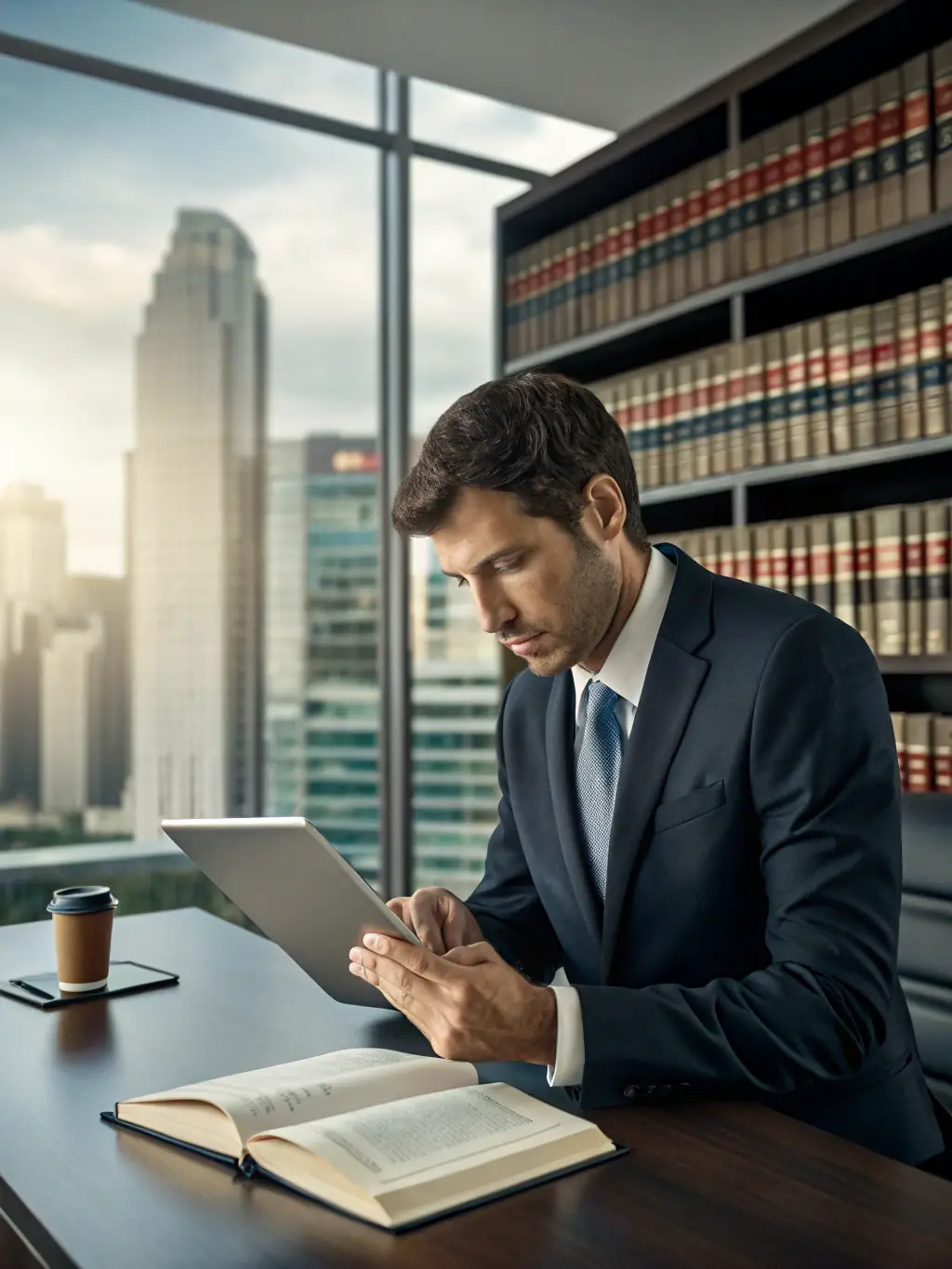 Legal professionals reviewing property documents and contracts, ensuring a smooth and legally sound transaction for the homeowner.