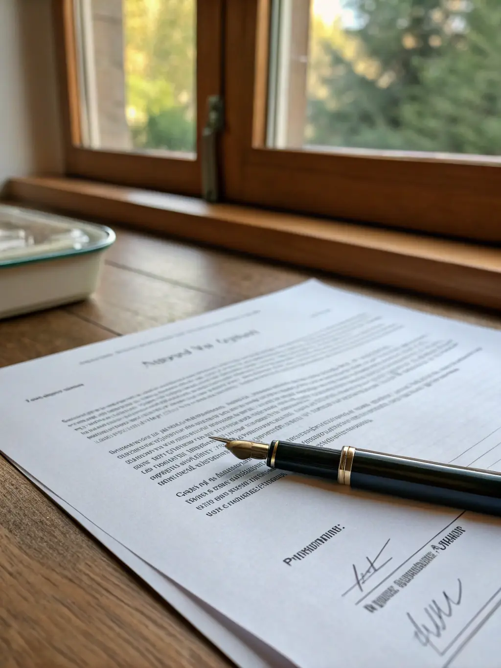 A document being signed with a gavel in the background, representing the legal debt cancellation process.